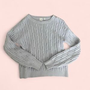 Periwinkle Cable Knit Sweater